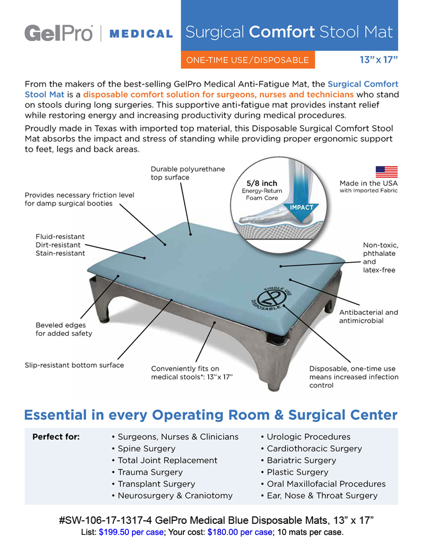 Disposable Surgical Step Stool Mats